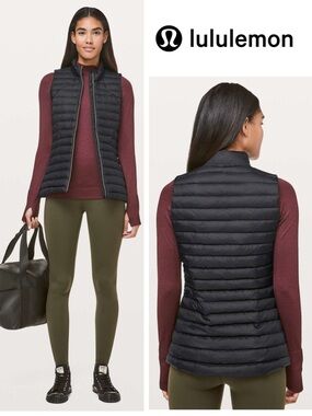 Lululemon Pack It Down Again Puffer Vest in Black